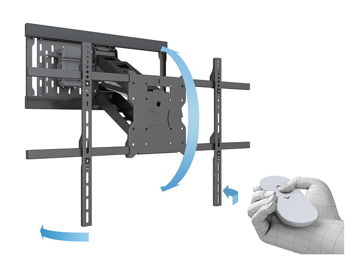 M Motorized Pull Down Full Motion Flexarm 42"-86"