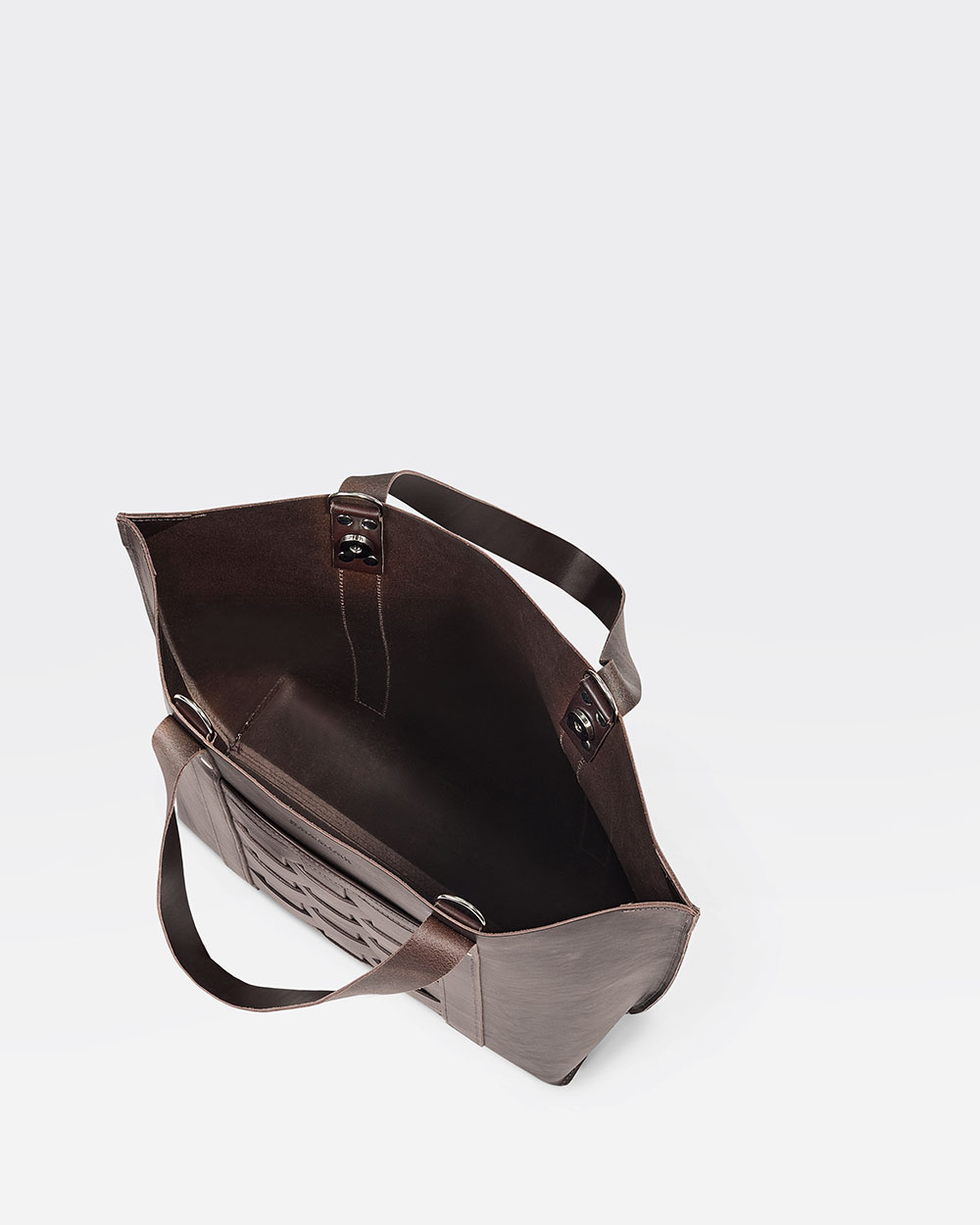 N VER TOTE IN CHESTNUT LEATHER