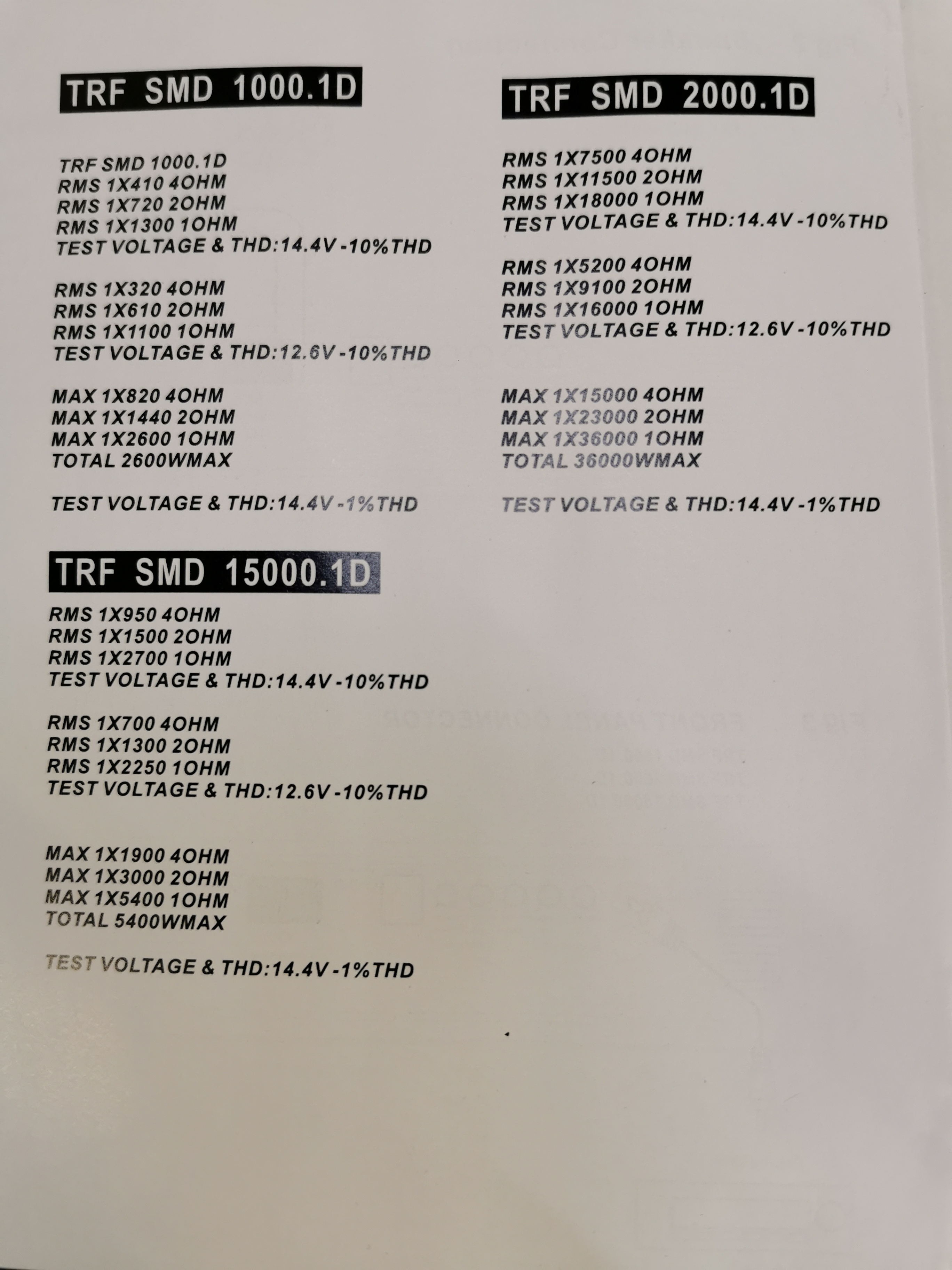 TRF SMD 1000.1D  1300wrms - 11
