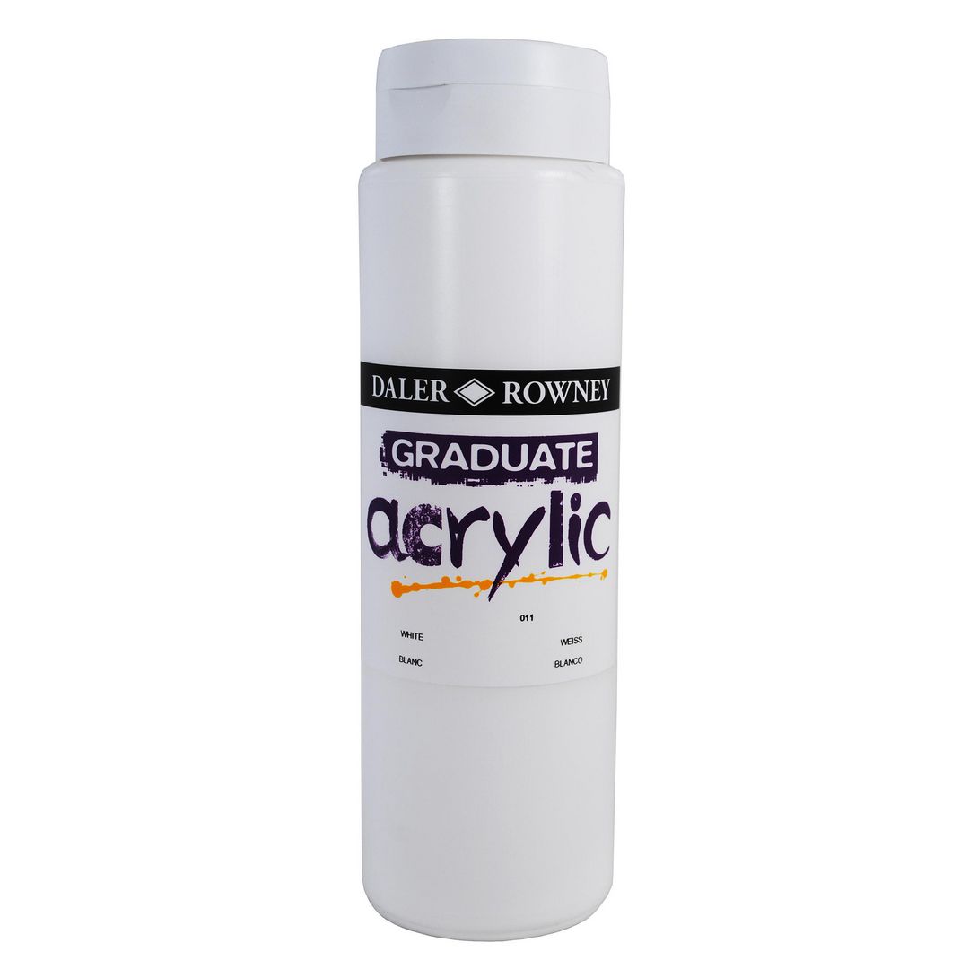 Akrylfärg Graduate Acrylic 500 ml vit