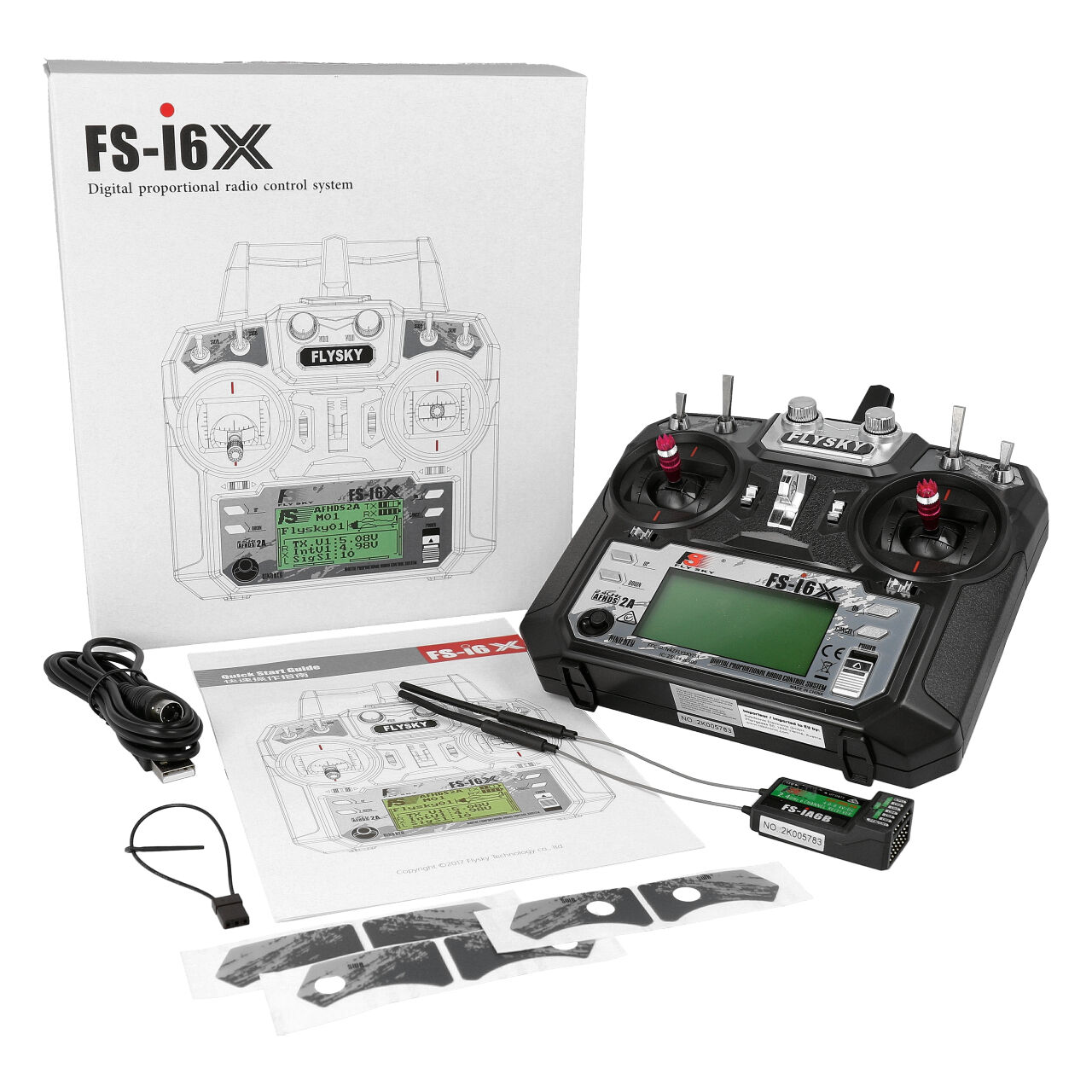 FlySky FS-i6X 6CH 2.4GHz + Receiver FS-iA6B - 9