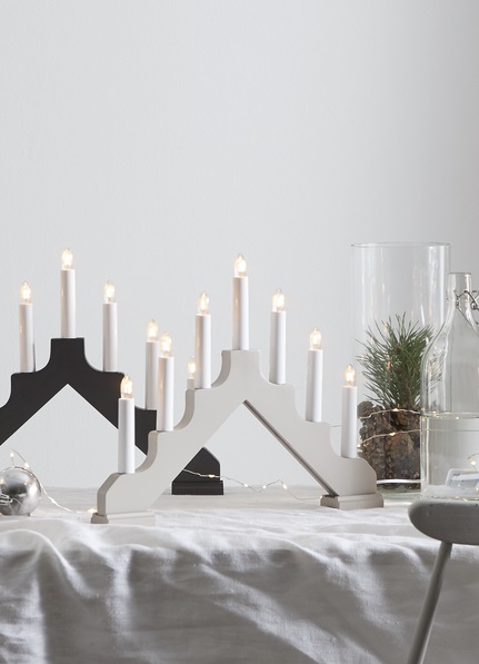 Advent candle holder - White - Ada