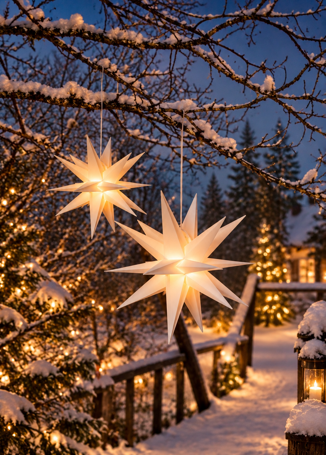 Adventsstjärna - Alice - Vit - Inomhus/Utomhus - 57x57 cm - 39