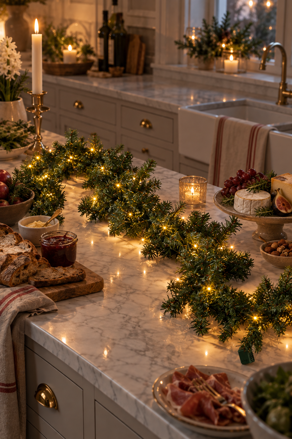 Garland Fir with lighting - LED