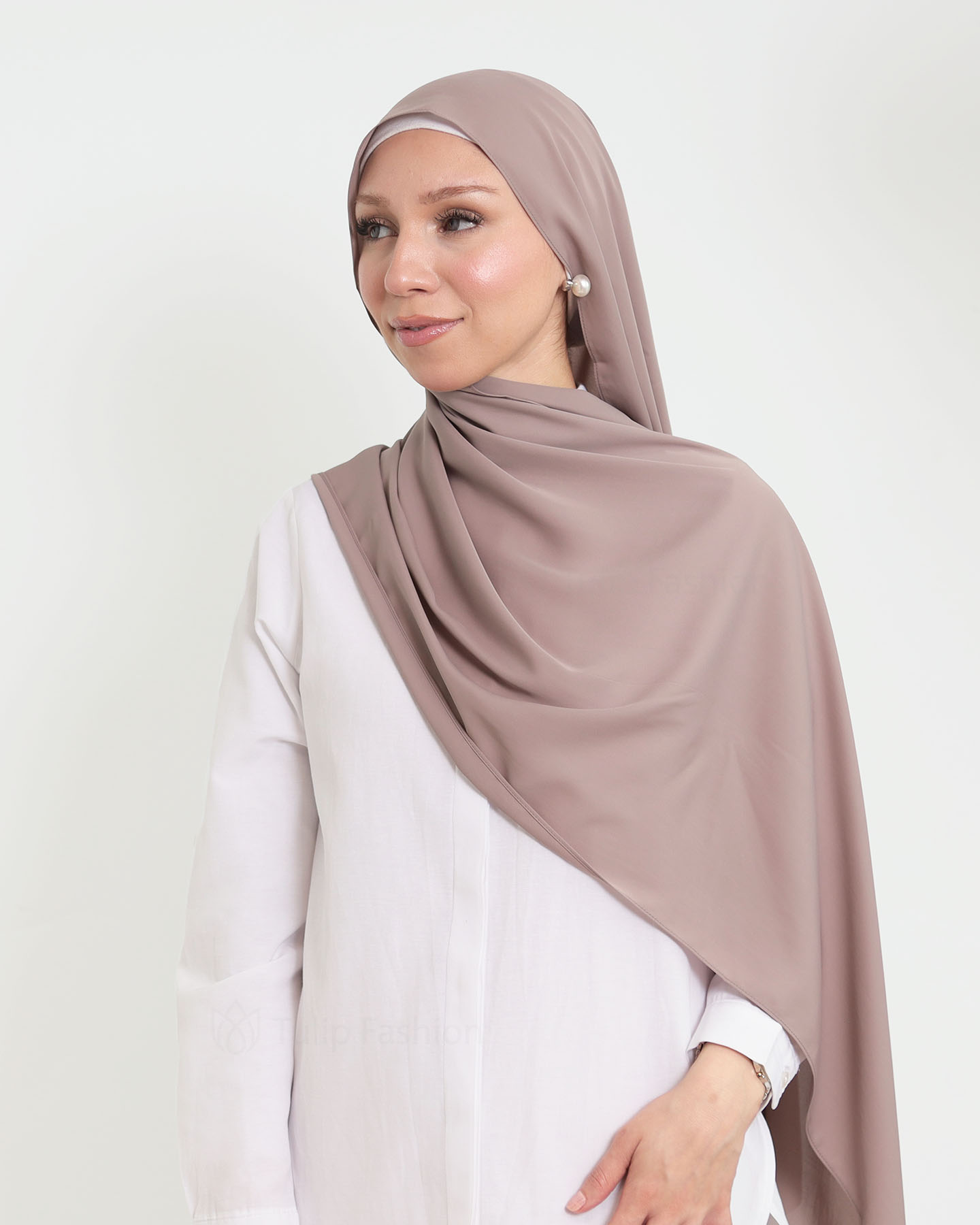 Hijab - Medina Luxury Chiffon - Taupe - 2
