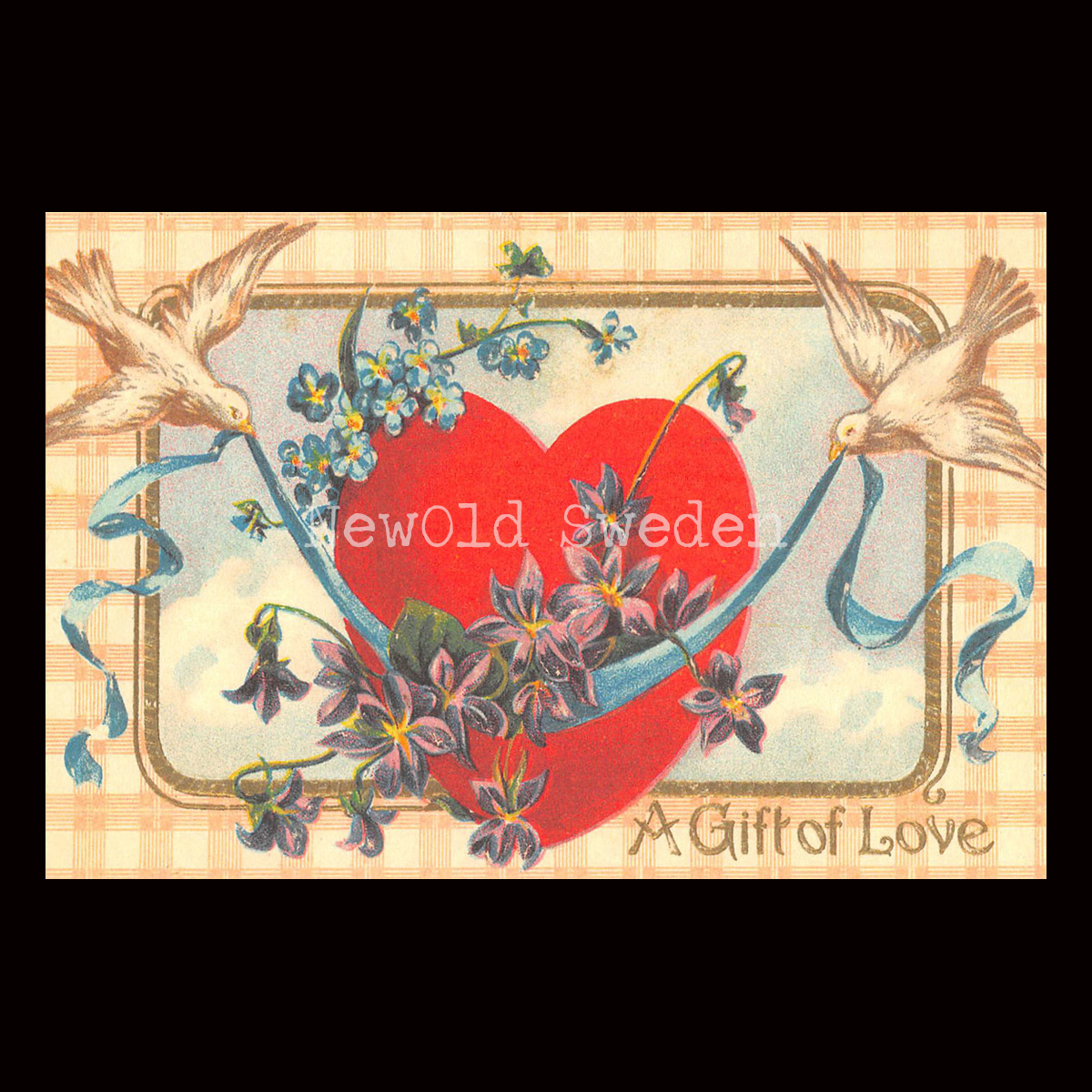 A Gift of Love. Vintage Vykort Nr: 34 - 10 x 15 cm - 426