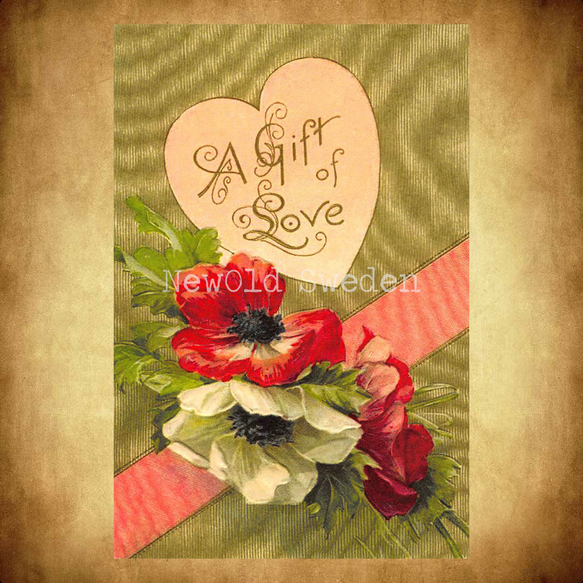 A Gift of Love. Vintage Vykort Nr: 35 - 10 x 15 cm - 426 - 2