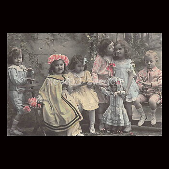 Family Kids Vintage Vykort Nr: 39 - 10 x 15 cm - 426