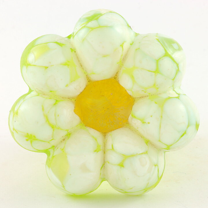 Monica Backström (1970s) Green Stylistic Flower 9 cm