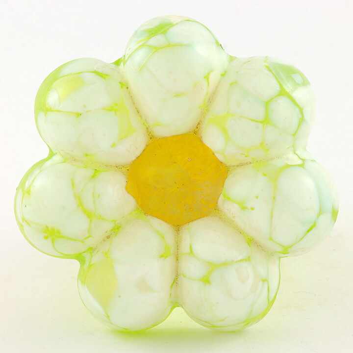 Monica Backström (1970s) Green Stylistic Flower 9 cm