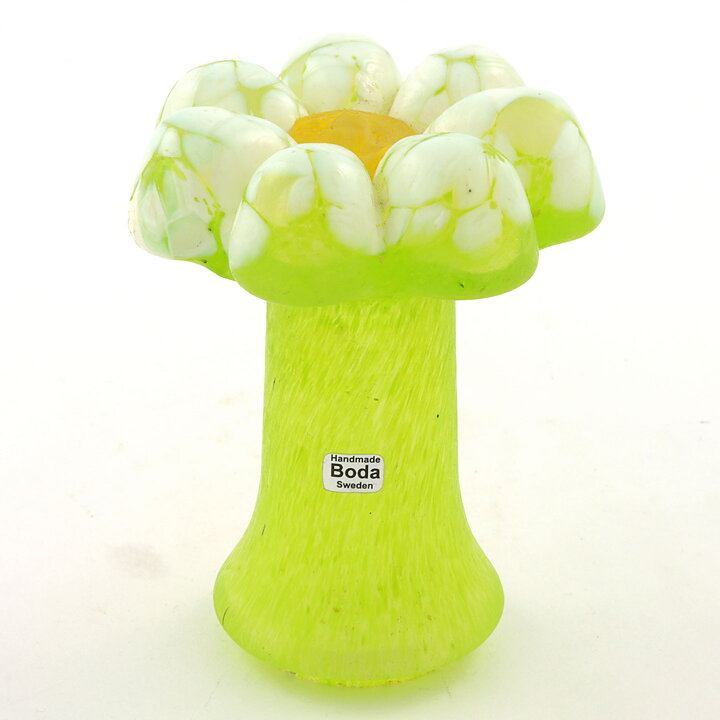 Monica Backström (1970s) Green Stylistic Flower 9 cm