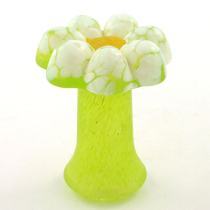 Monica Backström (1970s) Green Stylistic Flower 9 cm
