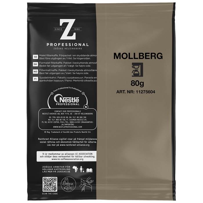 Kaffe Zoégas Mollbergs 60x80g - 2