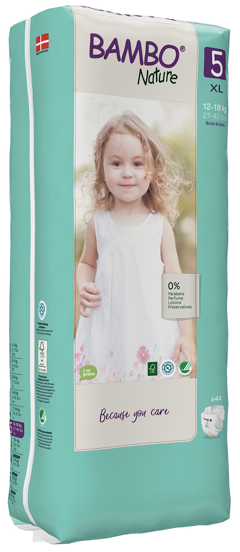 Blöjor Bambo Nature,12-18 kg,t