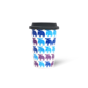 TAKE-AWAY MUGG ÄLG BLÅ