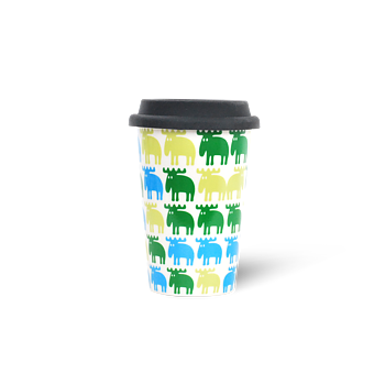 TAKE-AWAY MUGG ÄLG GRÖN