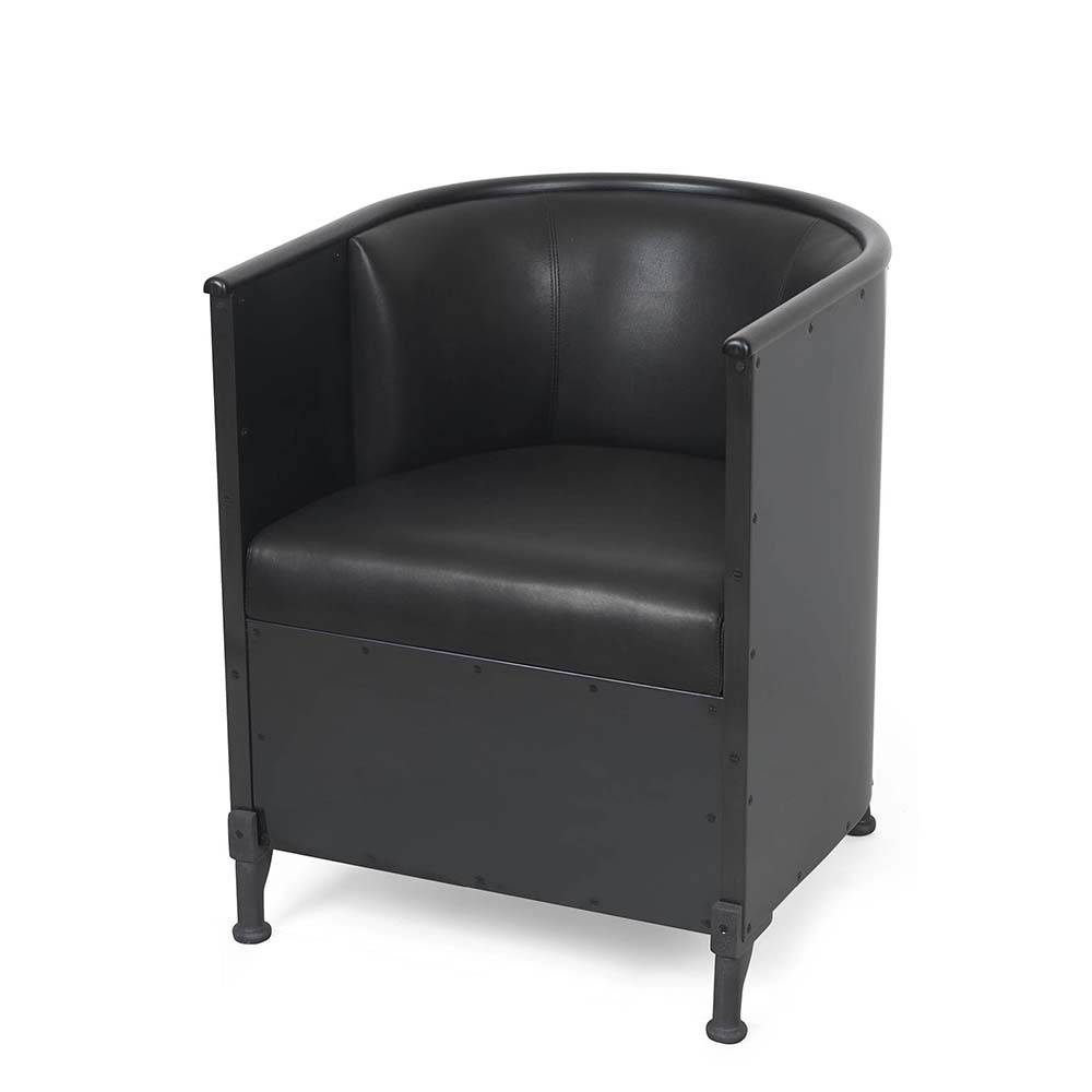 Aluminum Armchair by Theselius (Noir) - Källemo