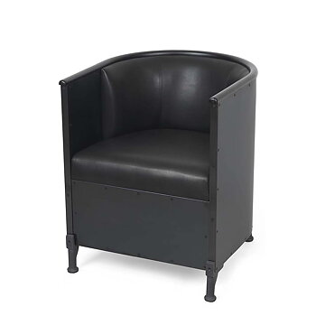 Aluminum Armchair by Theselius (Noir) - Källemo