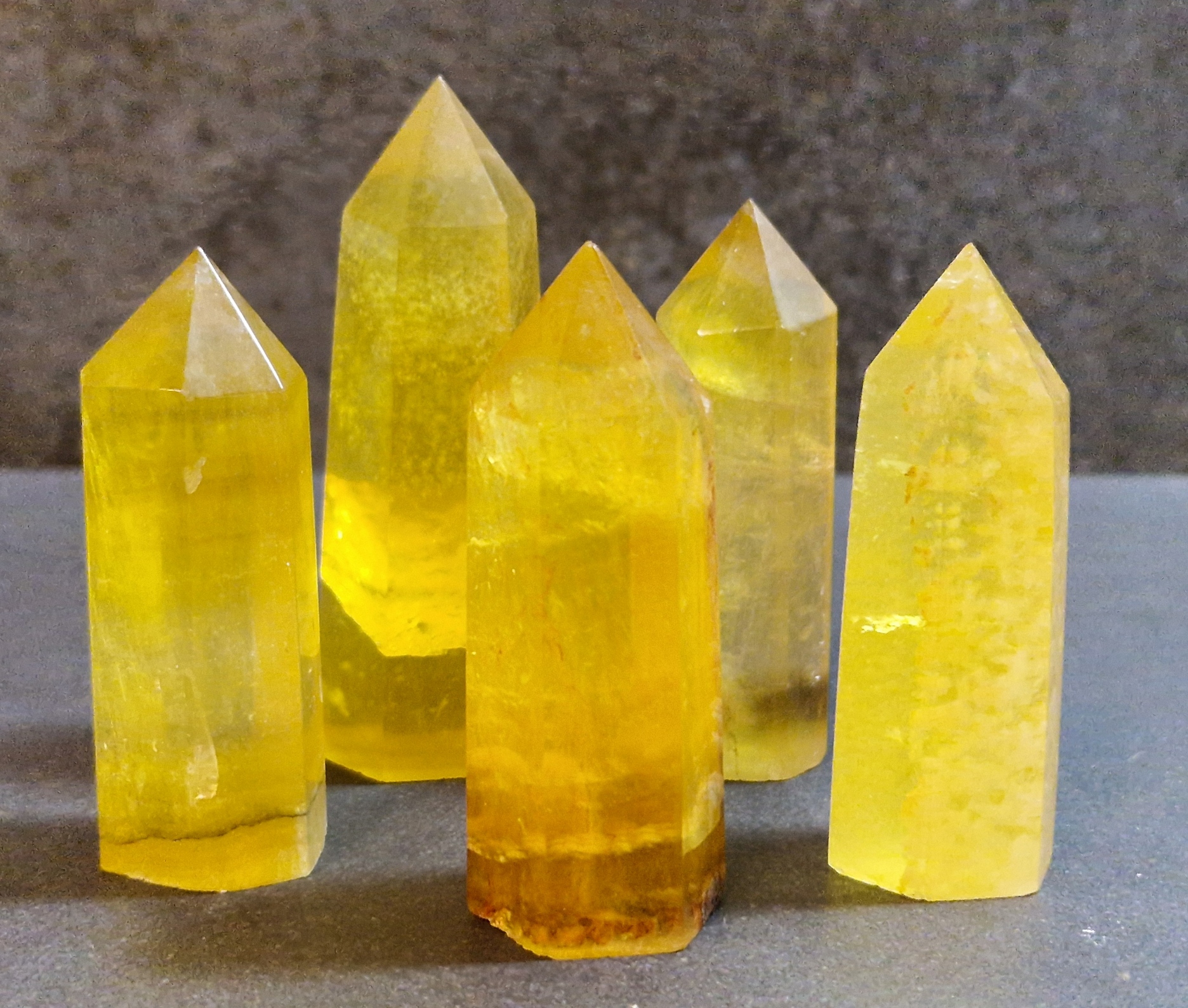 Fluorit Spets/Torn - Gul - 2