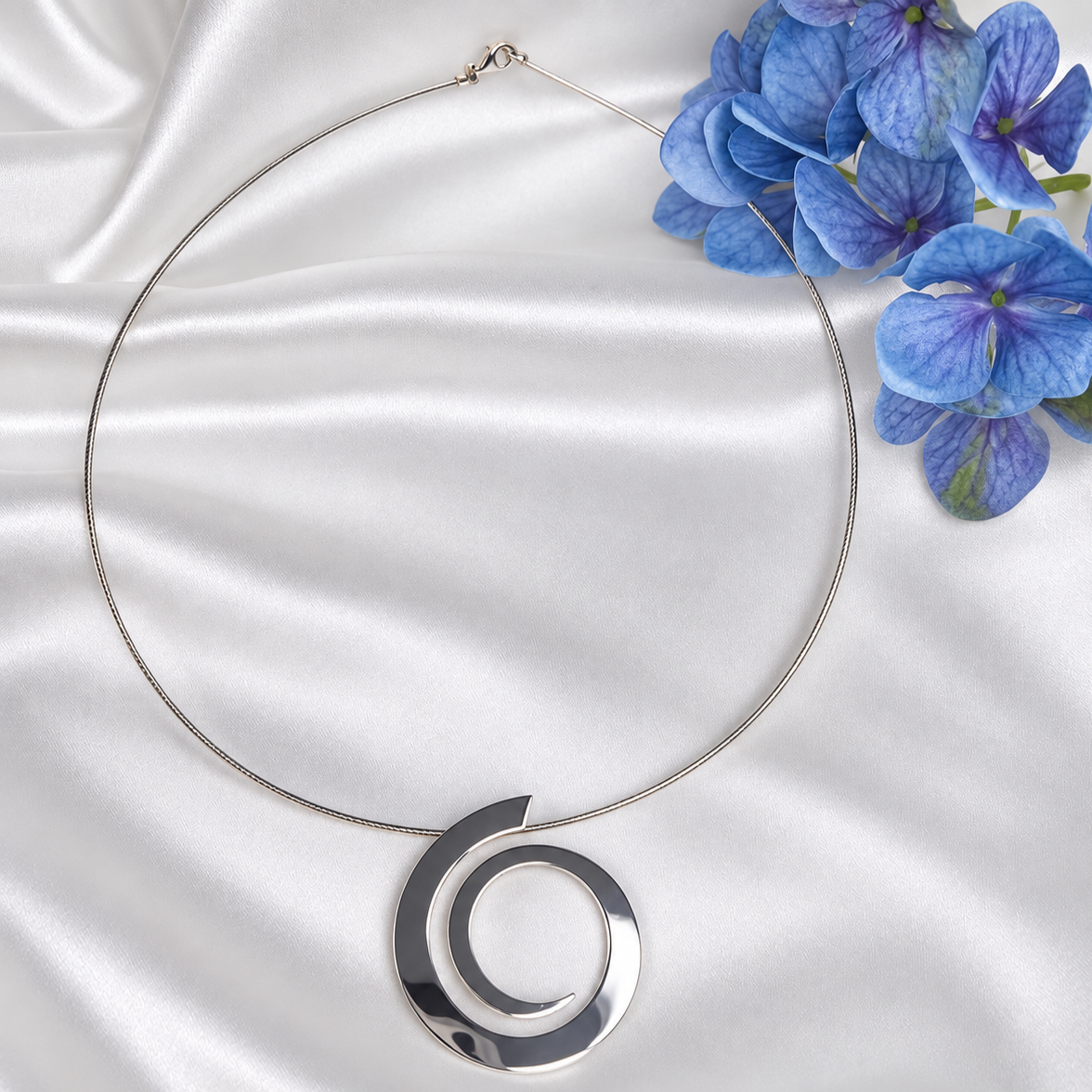 Kelim Vortex halsband silver - 2