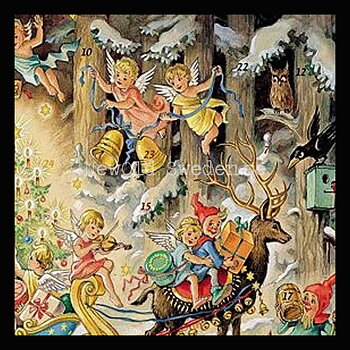 Adventskalender Retro Nostalgi Änglar & Barn 1957 - Elisabeth Buzek