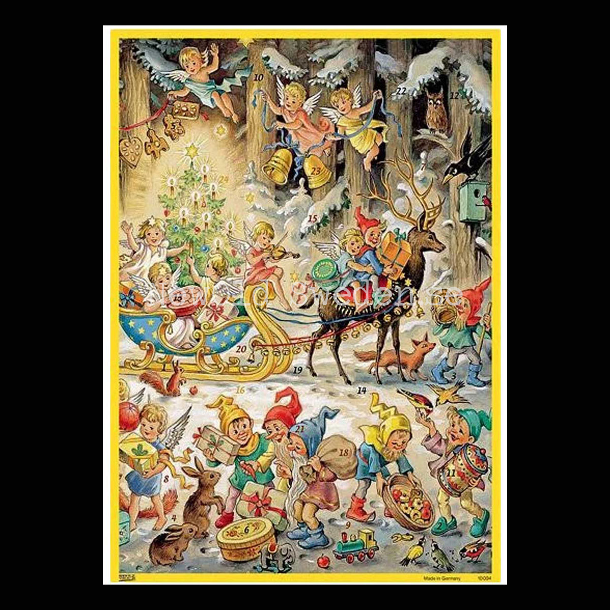 Adventskalender Retro Nostalgi Änglar & Barn 1957 - Elisabeth Buzek