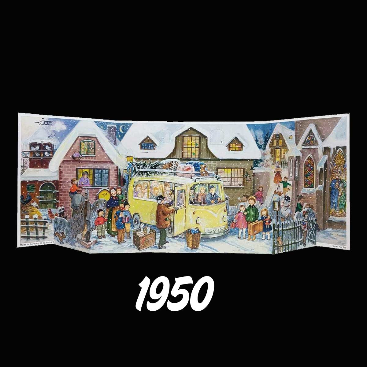 Advenskalender 1950 Retro Nostalgi