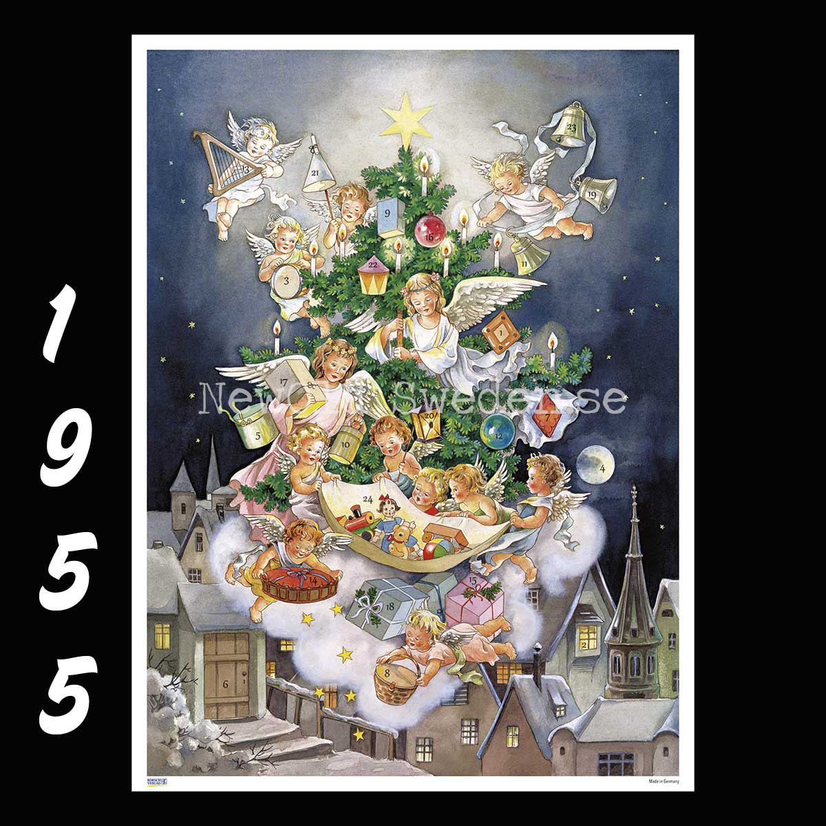 Adventskalender Änglagran 1955 Retro Nostalgi
