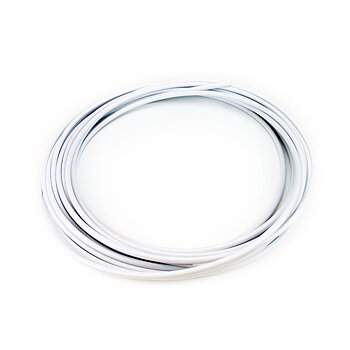 Liste 7 mm 2,4 m Hvid