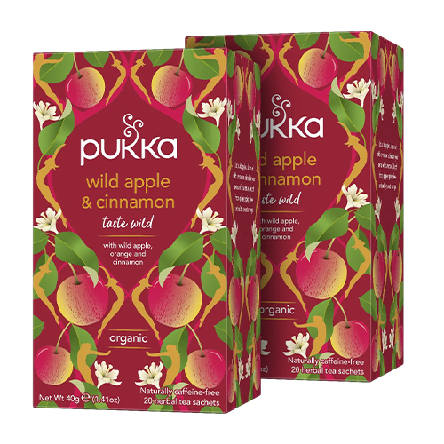 Pukka Wild Apple & Cinnamon Te EKO - 20 tepåsar - 2