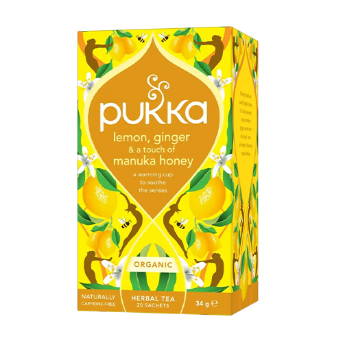 Pukka Lemon, Ginger & Manuka Te EKO - 20 tepåsar