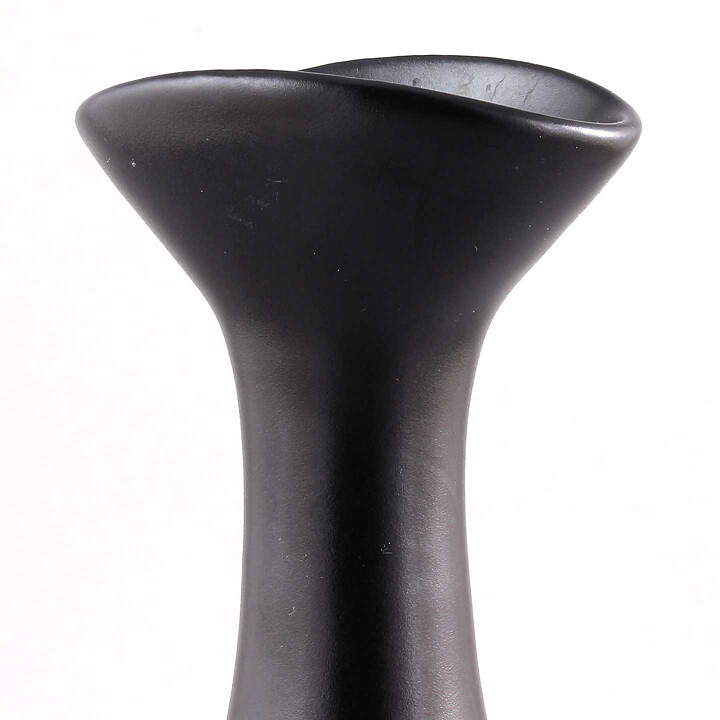 ヴァイキング・ヨーランソン スタイリッシュな真っ黒の花瓶 Vase 1953年 18cm