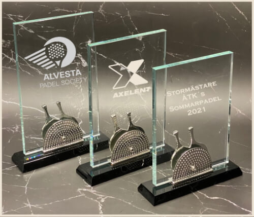 Padeltrofé, inklusive gravyr - 2