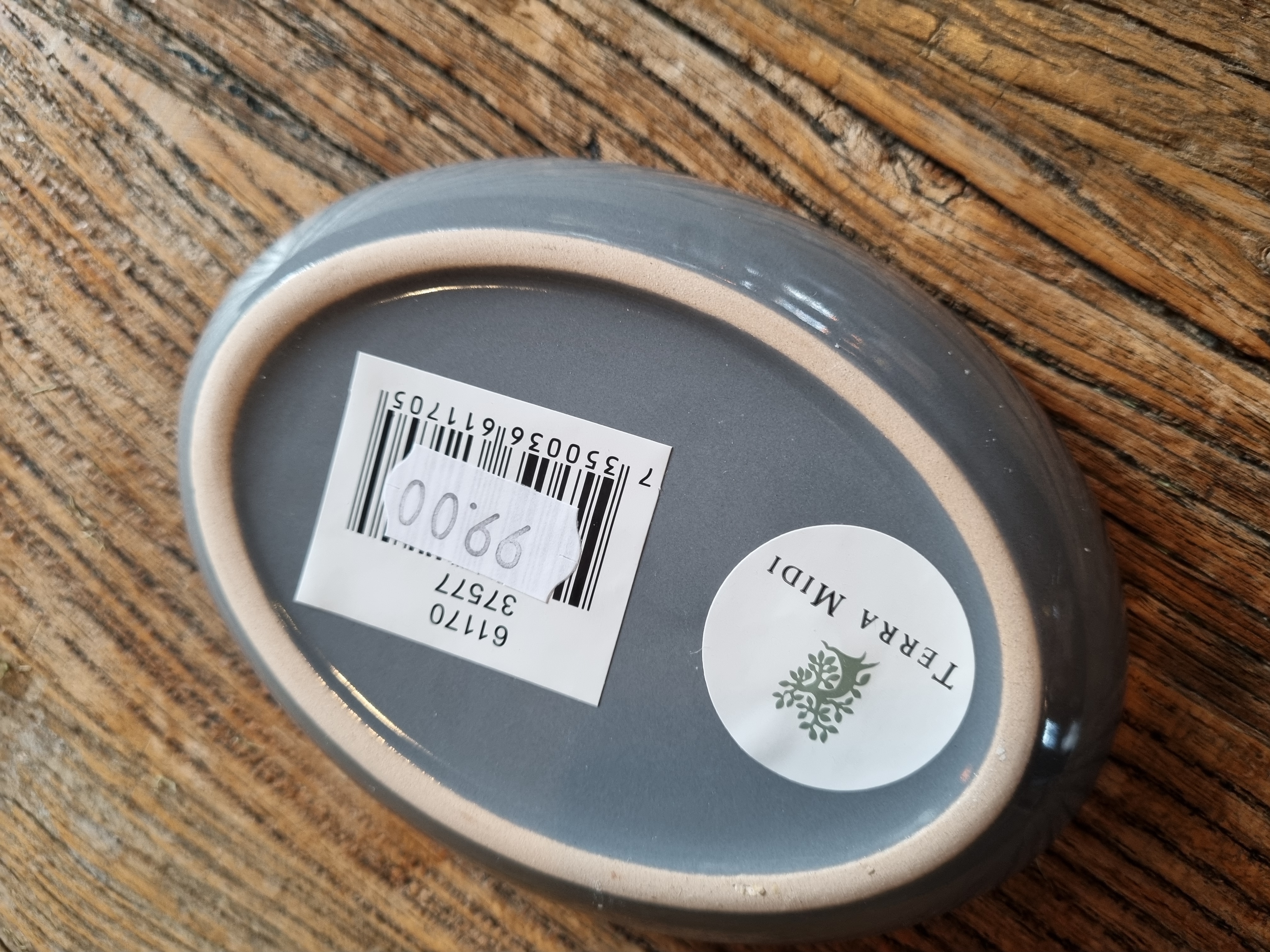 Tvålfat Oval Mörkgrå
