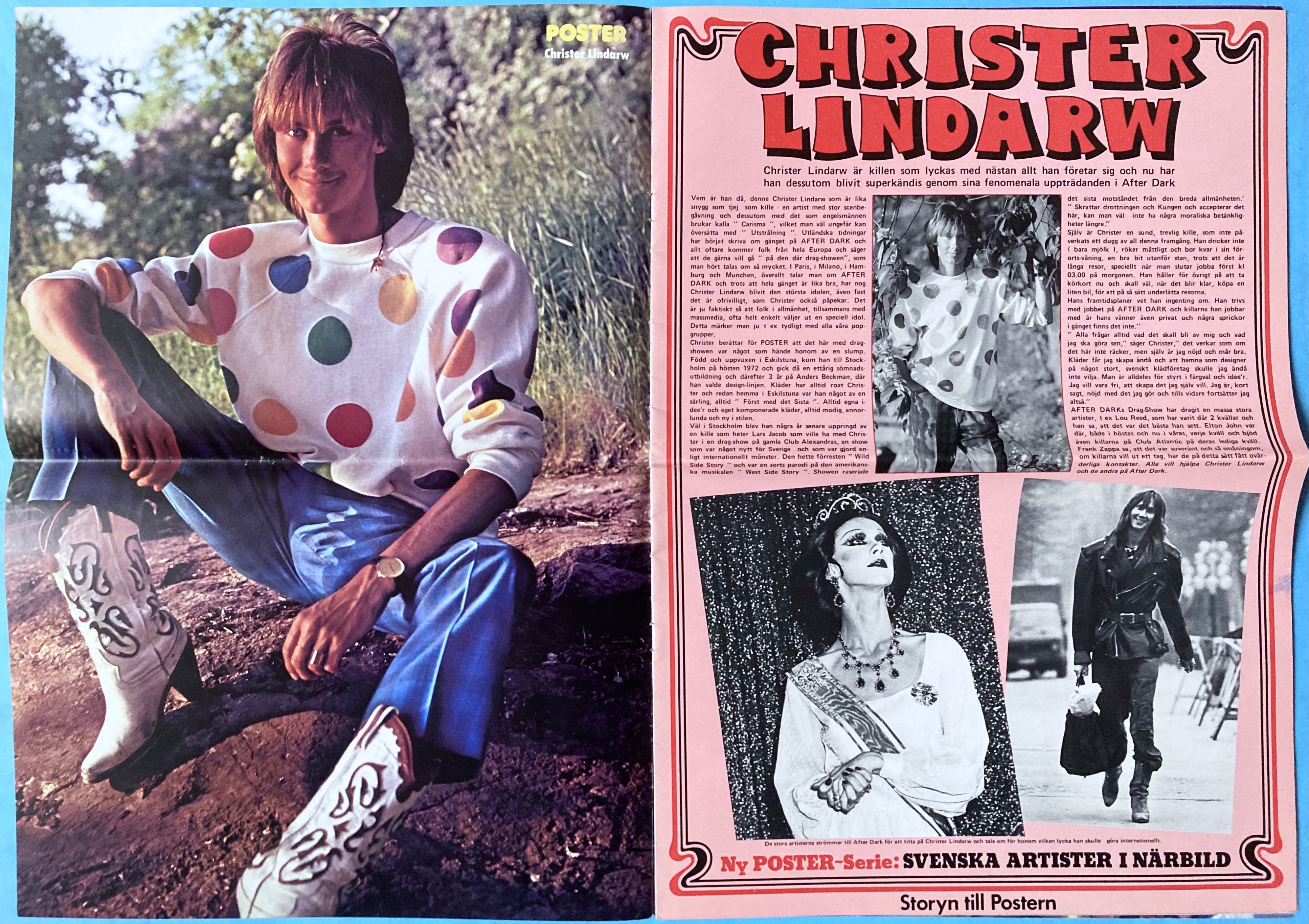TIDNINGEN POSTER - Nr 8 1979 - THIN LIZZY / Phil Lynott omslag - 4
