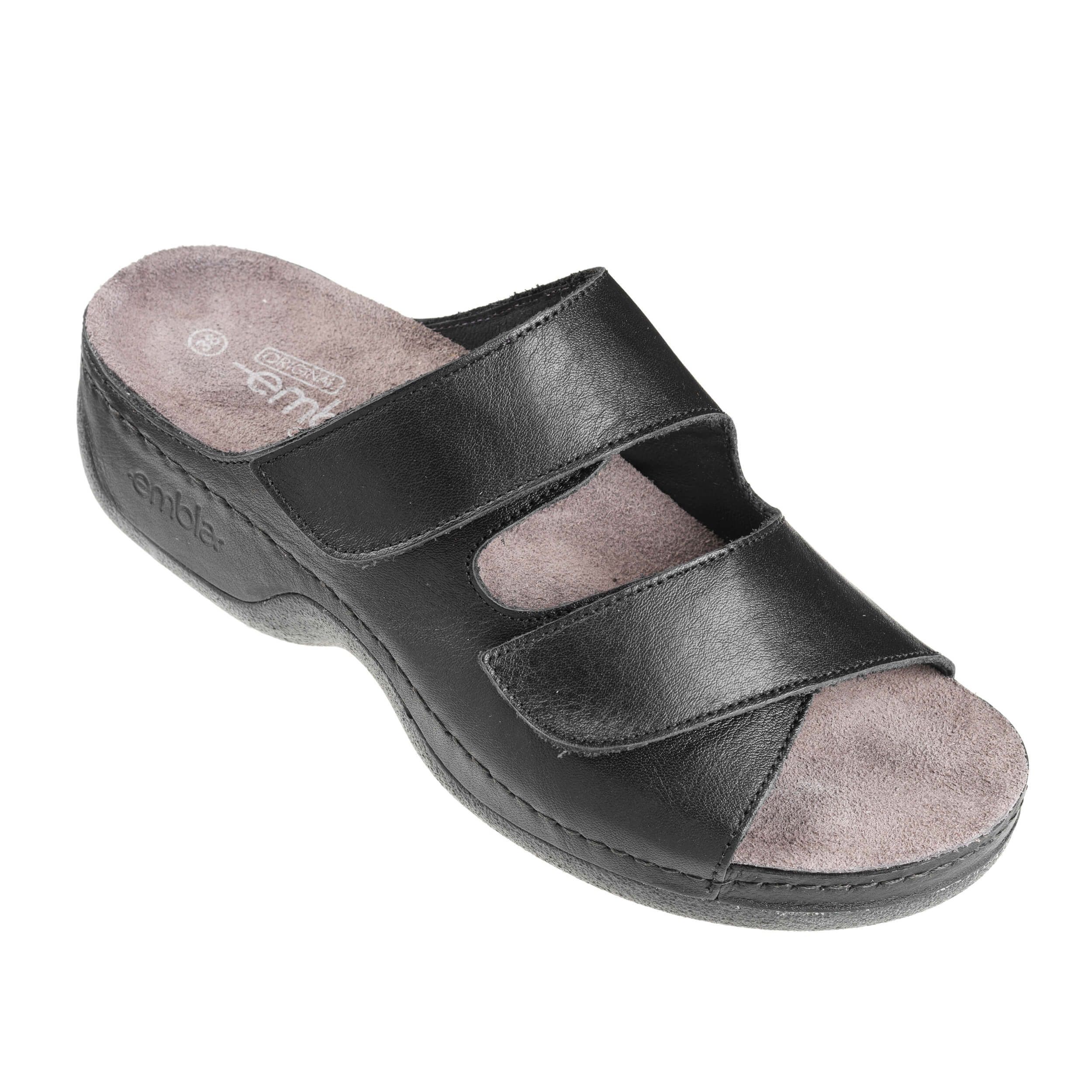 Damsandal Svart - ergoflex