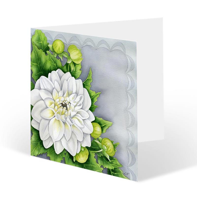 Dubbelkort "Dahlia"