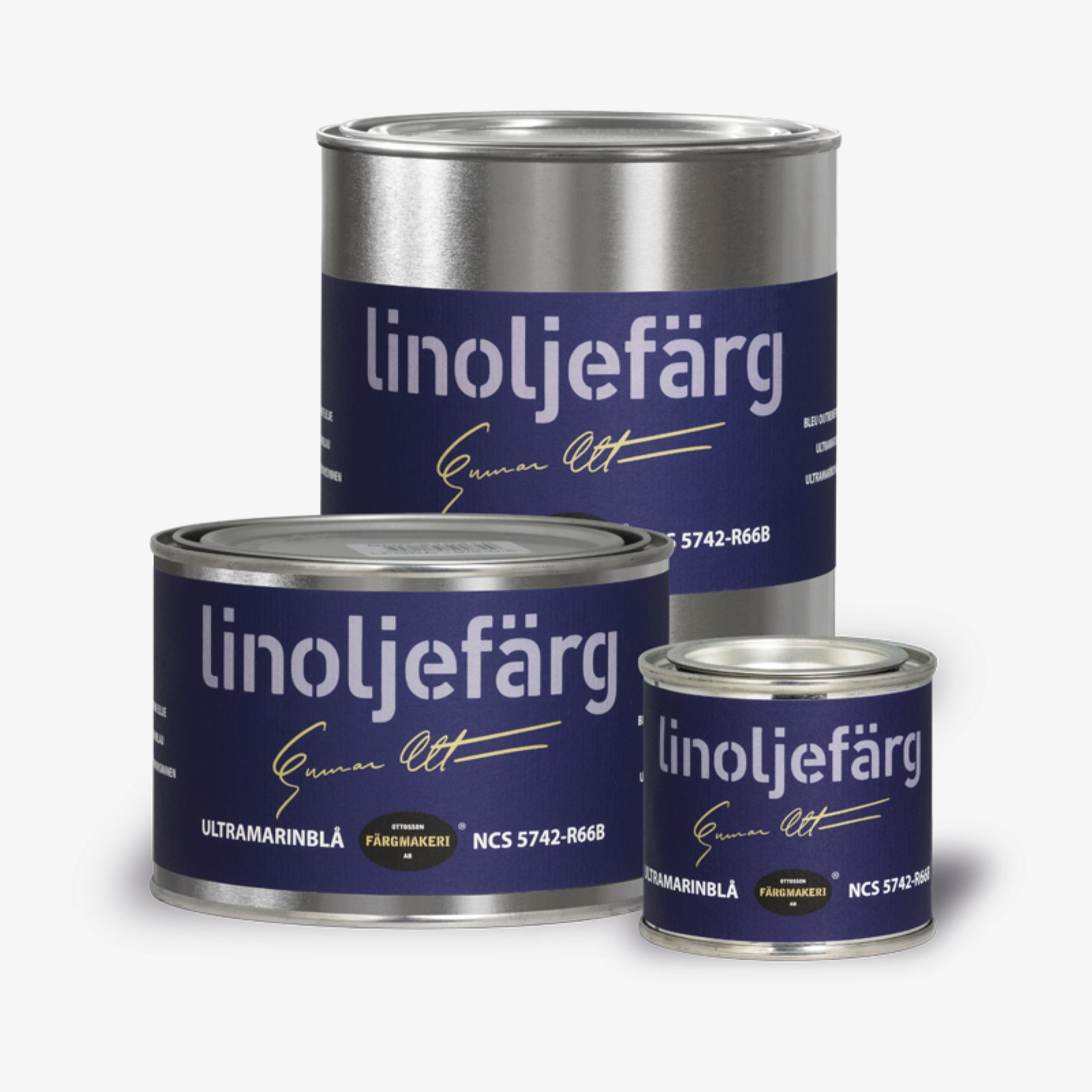 LINOLJEFÄRG ULTRAMARINBLÅ, flera varianter - 2