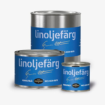 LINOLJEFÄRG KOBOLTBLÅ 2C, flera varianter