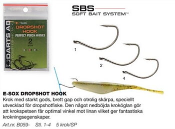 Stark och vass dropshotkrok från darts 