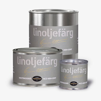 LINOLJEFÄRG HASTINGSGRÅ, flera varianter
