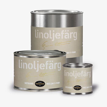 LINOLJEFÄRG VETEGRÅ, flera varianter