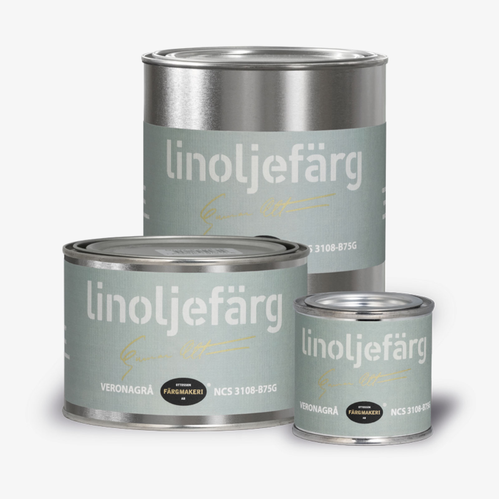 LINOLJEFÄRG VERONAGRÅ 4B-264, flera varianter - 2