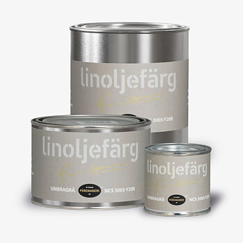 LINOLJEFÄRG UMBRAGRÅ, flera varianter