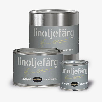 LINOLJEFÄRG SILVERGRÅ, flera varianter