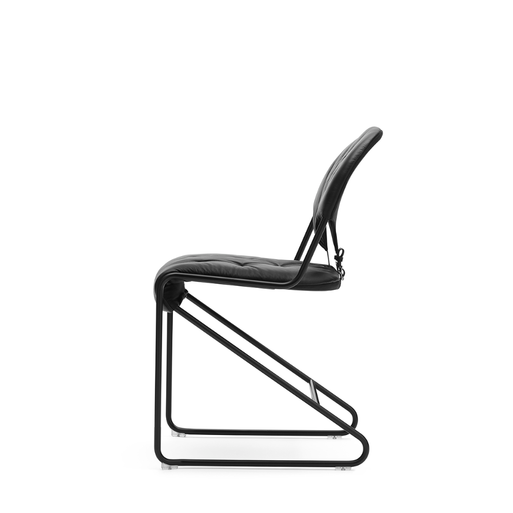 Sam Stol - Svart stativ (Läder flera val) - Dux - 3