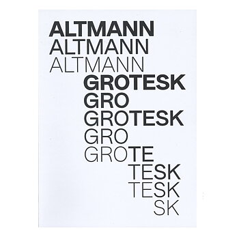Atelje Altmann: Altmann Grotesk [signed]