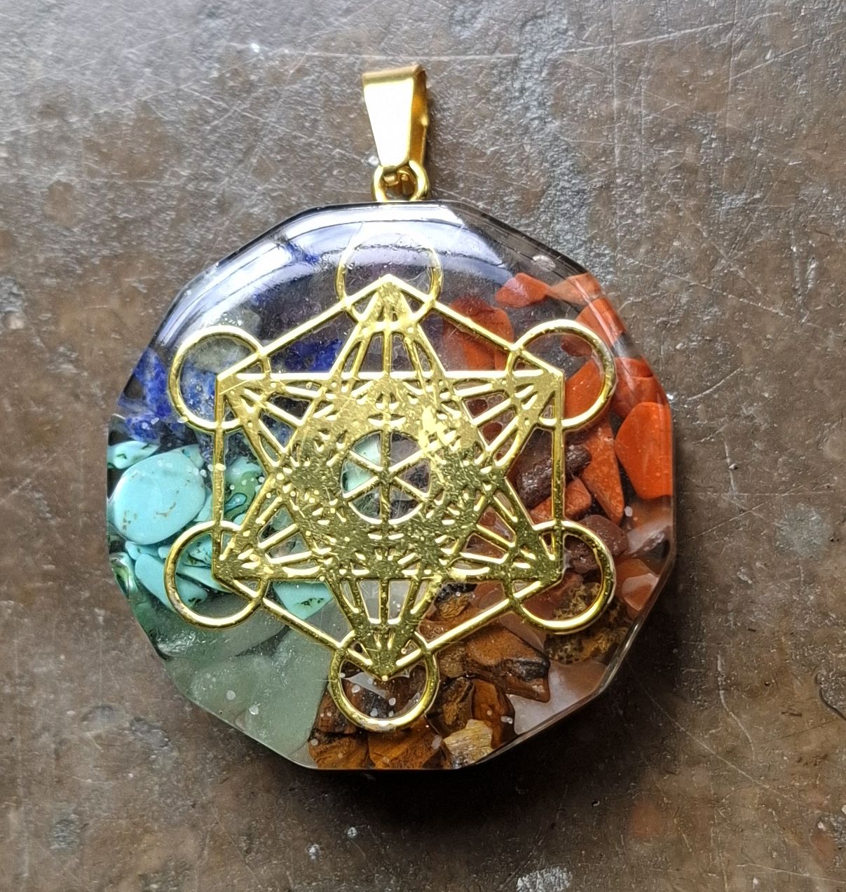Chakra Orgonite Halsband - Metatron 