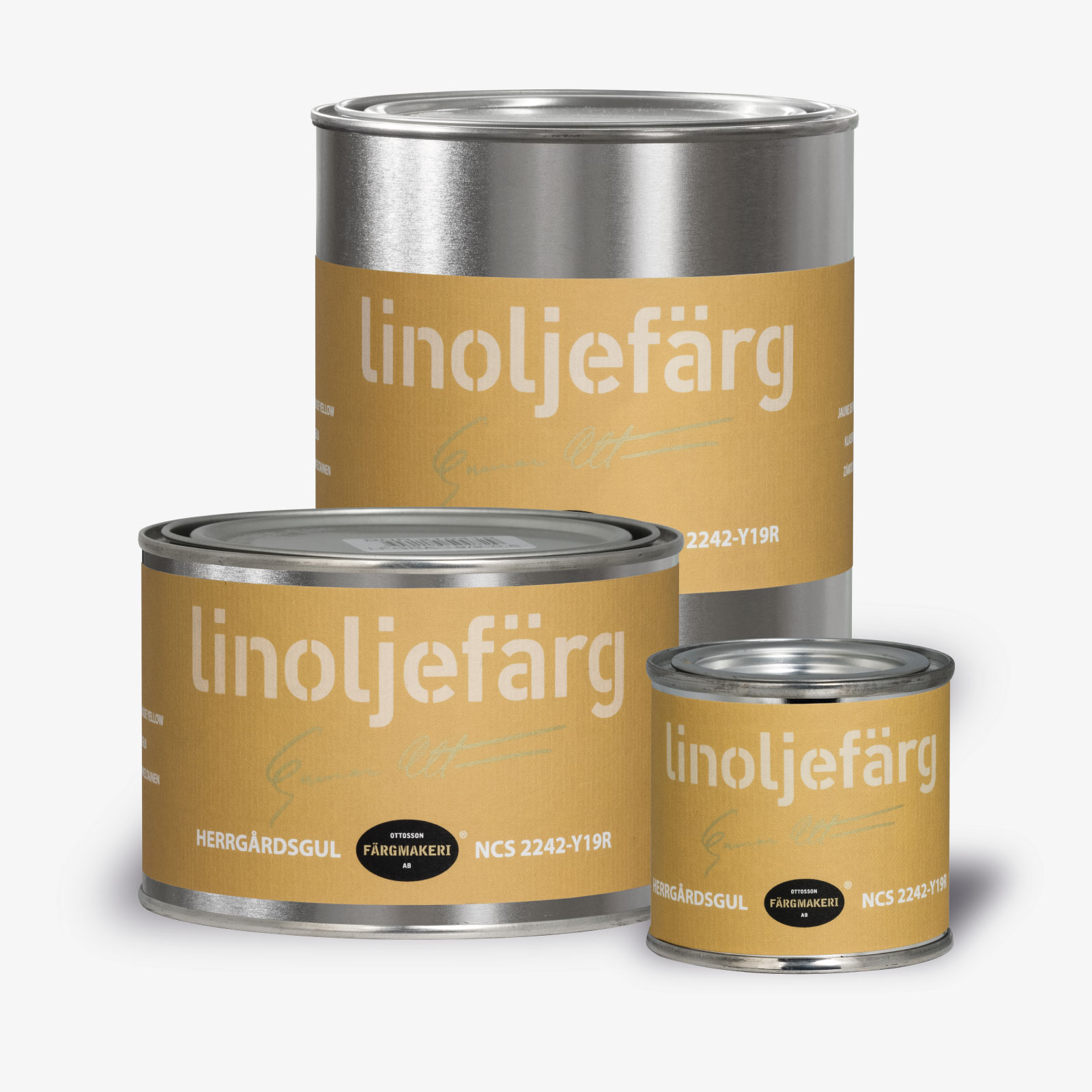 LINOLJEFÄRG HERRGÅRDSGUL 4A-920, flera varianter - 2
