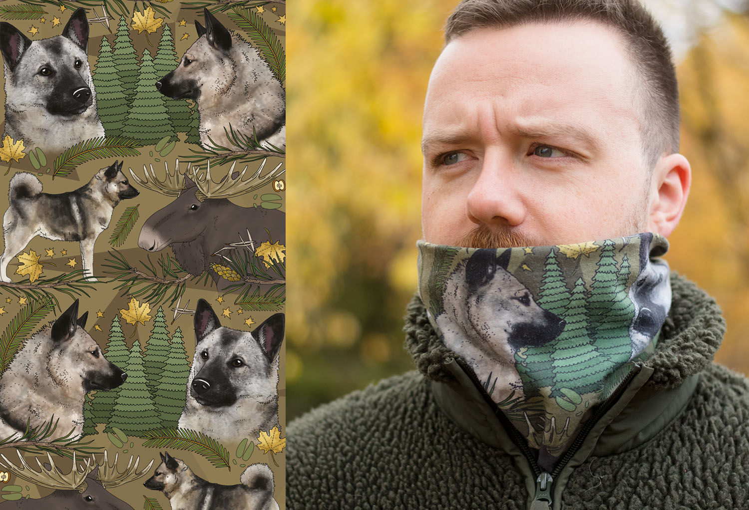 Tub / multiscarf Gråhund - 3